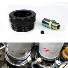 Oil Sandwich Plate Adapter for Toyota GT-86 Subaru BRZ Temp Pressure Sensor Blk