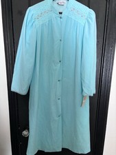 NWT Vintage Vanity Fair Azure Mist Blue House Coat Robe Size Medium