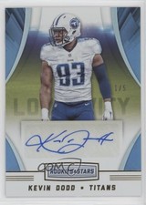 2016 Rookies & Stars Rookie Longevity Signatures Gold 1/5 Kevin Dodd Auto f6p
