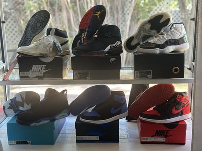 Nike Jordan shoe Lot collection Between Size 9.5 And 10 In Men