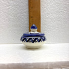Small Moroccan Artist Signed Covered Bowl — photo 7