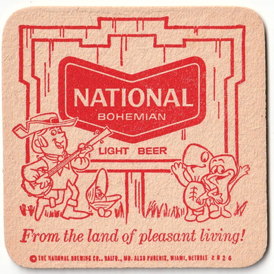 National Brewing Co Beer Coaster Baltimore MD