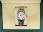 1965 Rolex Datejust 1603 White Roman Buckley Dial SS Jubilee No Papers 36mm