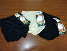 Lot of 3 Bali 2633 Skimp Skamp Briefs Panties Size 6 Black Nude NEW WITH TAGS
