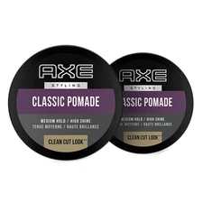 Pomade: Medium Hold and Natural Finish for Easy Styling, 2.64Oz (2 Count)