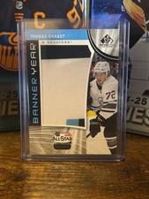 2019-20 UD SP GAME USED HOCKEY THOMAS CHABOT BANNER YEAR RELIC #BAS 6
