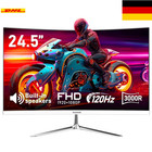 Gawfolk Curved Monitor 24,5 Zoll 120Hz mit Lautsprecher, 3000R Gebogen PC Bil...