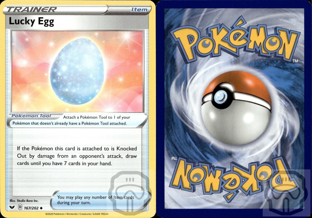 lucky egg pokemon card - Uncommon 167/202 - Sword and Shield 1 All cards will be carefully packed for safe transit Are Special Energy Cards coming