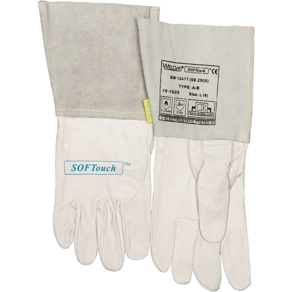 Schweißerhandschuhe EN 388, EN 12477, EN 1149-2 WELDAS Hitzeschutzhandschuhe - Bild 1 von 1