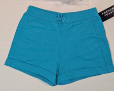 FRENCH TOAST ROLL CUFF SHORTS TURQUOISE GIRLS 10/12