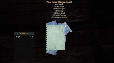 (Xbox) Prime Minigun Barrel Plan