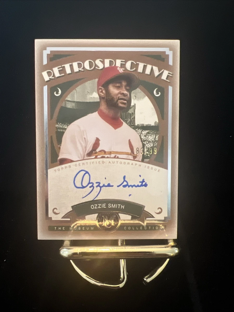 Topps Ozzie Smith Baseball Original Autographed Sports Trading