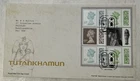 GB QEII 2022 Tutankhamun Prestige Machin Barcode Pane RMFDC Hieroglyphics