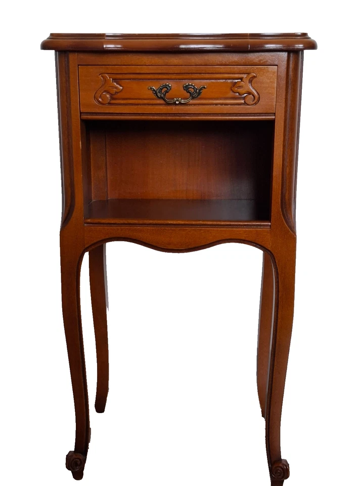 Beistelltisch Nachttisch Louis XV Holz Kommode Abstelltisch night table french - Bild 3 von 4