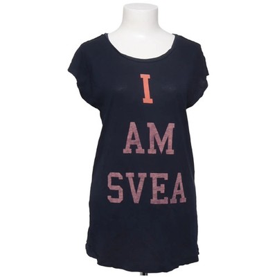 Svea, T-shirt, Größe: M, E88A TEE, Blau, Baumwolle/Modal, Print, Damen #N0a