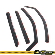 Fits 14-19 Silverado Sierra 1500 2500 3500 HD Crew Cab In-Channel Window Visor