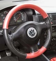 Cubierta de volante de cuero Honda 2 tonos - tú eliges colores pieles de ruedas WS2HD Foto 4 de 4