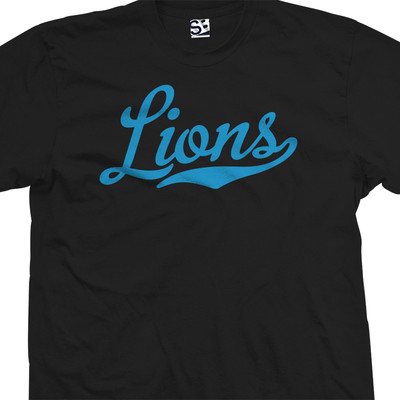 Lions Script Tail Shirt | High School Sports Football Team Unisex
