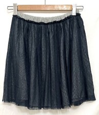 240230 Girls 12 TEA COLLECTION 7F12220 Blue Tulle Twirl Knit Skirt NWT