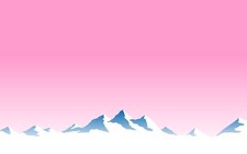 Landscape mountains pink Custom Gaming Mat Desk