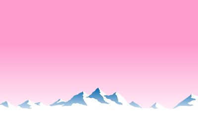 Landscape mountains pink Custom Gaming Mat Desk