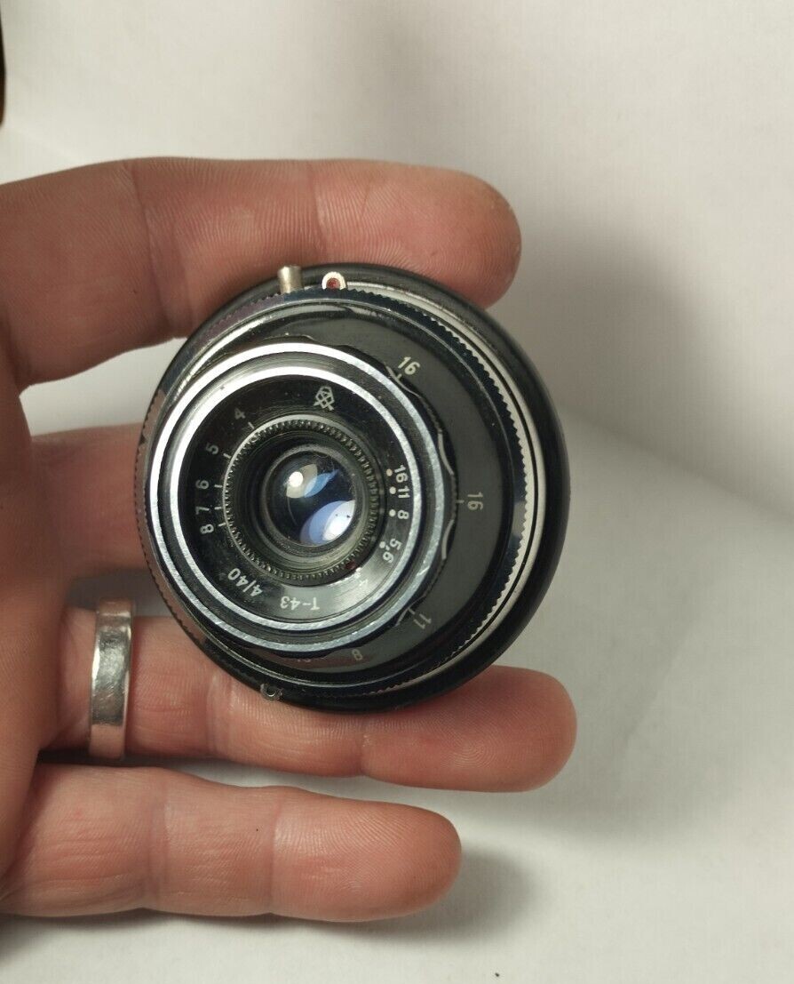 T-43 ЛОМО(LOMO) 40mm Lens LOMO T-43 f4/40mm (Triplet) silver, USSR | eBay