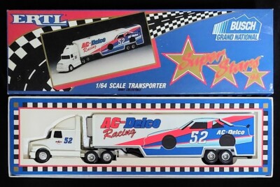 Ertl White Rose 1994 LtdEdn 1/64 #52 KEN SCHRADER AC-DELCO BGN Transporter NuBxd