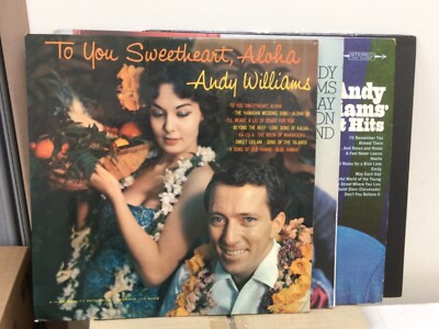 Andy Williams/To you sweetheart/Newest Hits/You lay so easy on my  Record Lot 