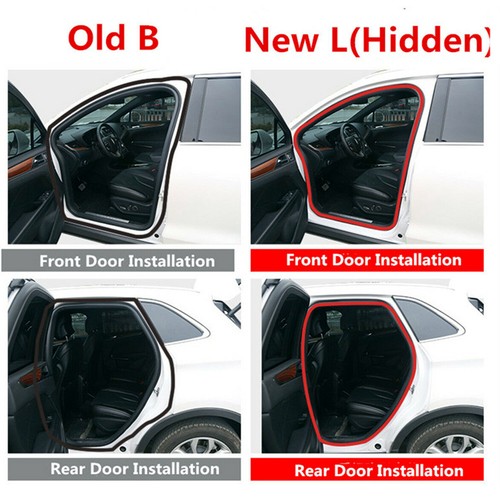 33Ft L Shape Car Door Rubber Seal Strip Hood Trim Edge Moulding Weatherstrip - Picture 4 of 10
