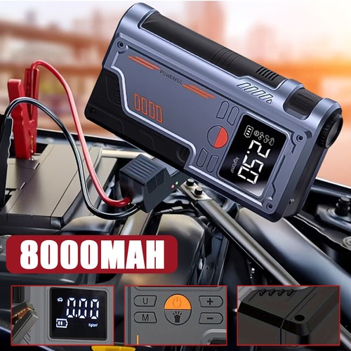 Portable 8000mAh Car Jump Starter Starter Pack 12V Booster Power Bank Battery - Picture 5 of 18