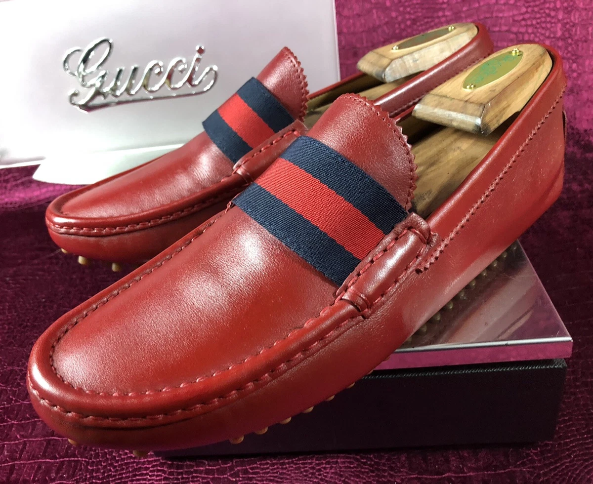 Gucci loafers men red sale