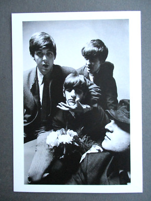 Postcard THE BEATLES 1964 Vogue 100 Peter Laurie Photo National Portrait Gallery