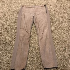 White House Black Market The Legging Woman  s 8 Brown Leather Pants A3