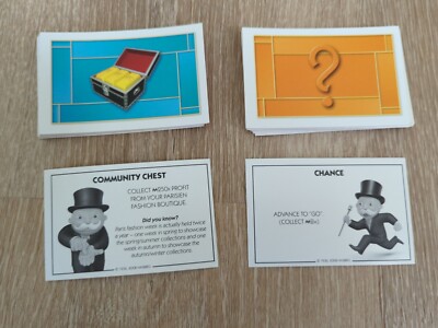 Monopoly Here and Now World Edition 2008 Replacement Chance Community Chest Card
