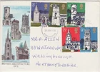 GB Stamps First Day Cover Village Churches, religion, spire, tower PHILART  1972