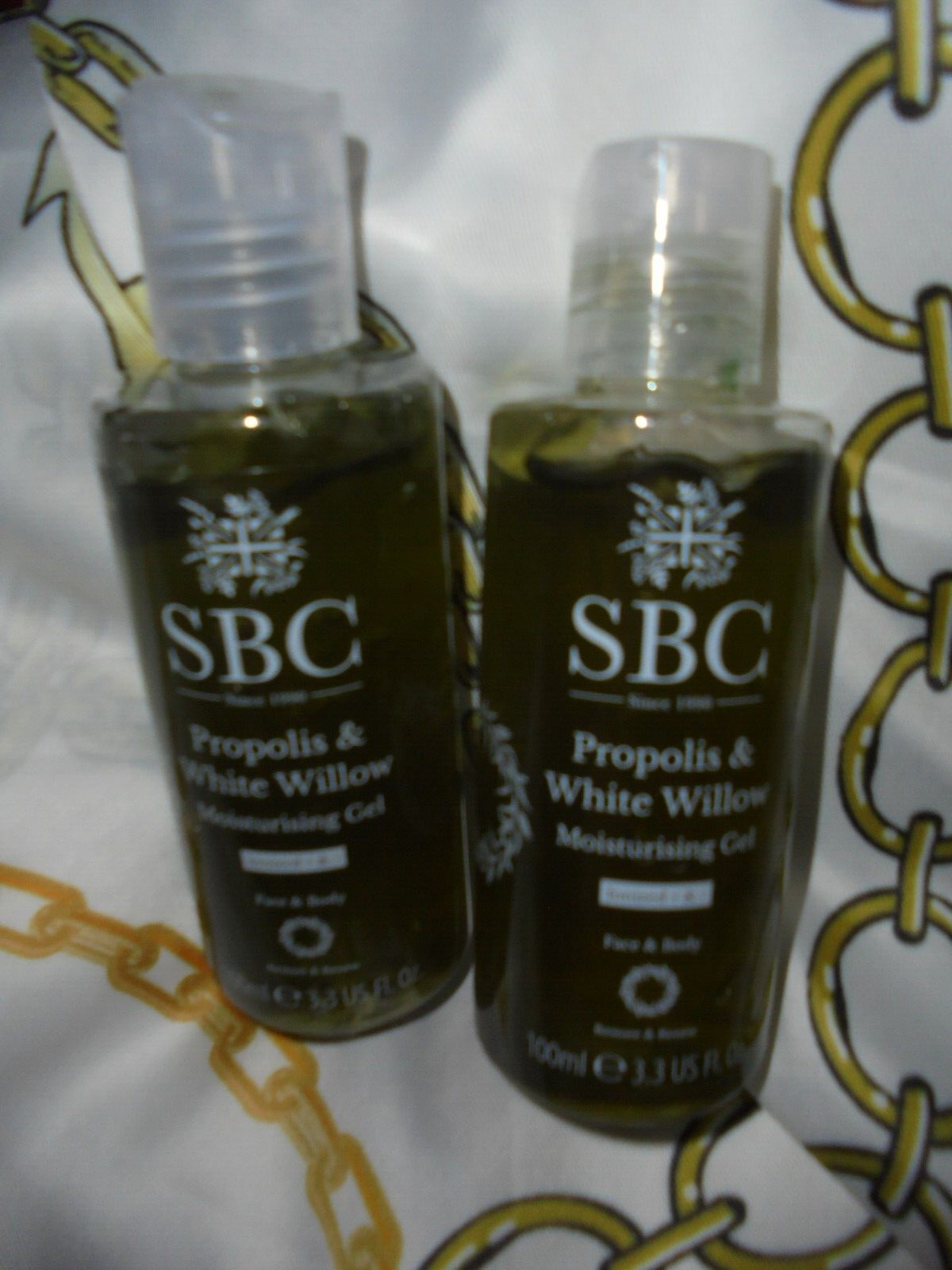 SBC 200 ml Skincare Gel Propolis und Silberweiden Moisturising Gel 2x100 ml neu