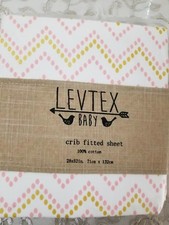 levtex baby crib fitted sheet