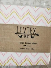 levtex baby crib fitted sheet