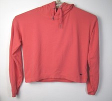 Sweaty Betty Women's Medium Pink Fleece Cropped Hoodie