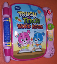 Girls Toddler Kids VTech Touch  Teach Word Books Education Reading Tested Works