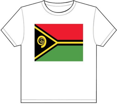 VANUATU FLAG T-SHIRT TEE PICTURE PHOTO port vila bislama island pacific 1865