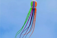 3D 26ft 8m Single Line Octopus Power Sport huge soft Kite Outdoor Toy aa