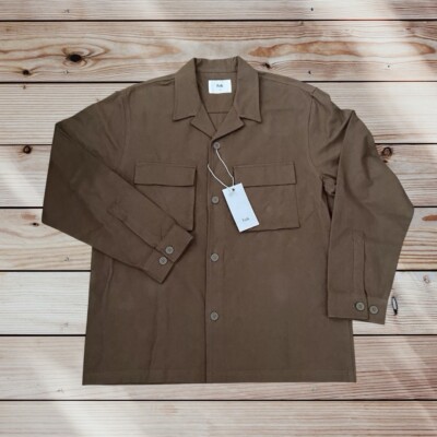 Folk Clothing Luke Over Shirt Shacket Baumwolljacke UVP 160£ Oi Polloi Ymc