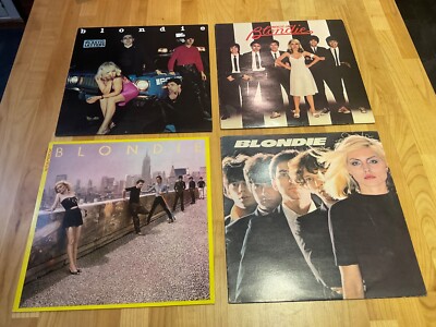 Blondie Lps x 4 Parellellel Linien, Plastik Buchstaben, Autoamerican