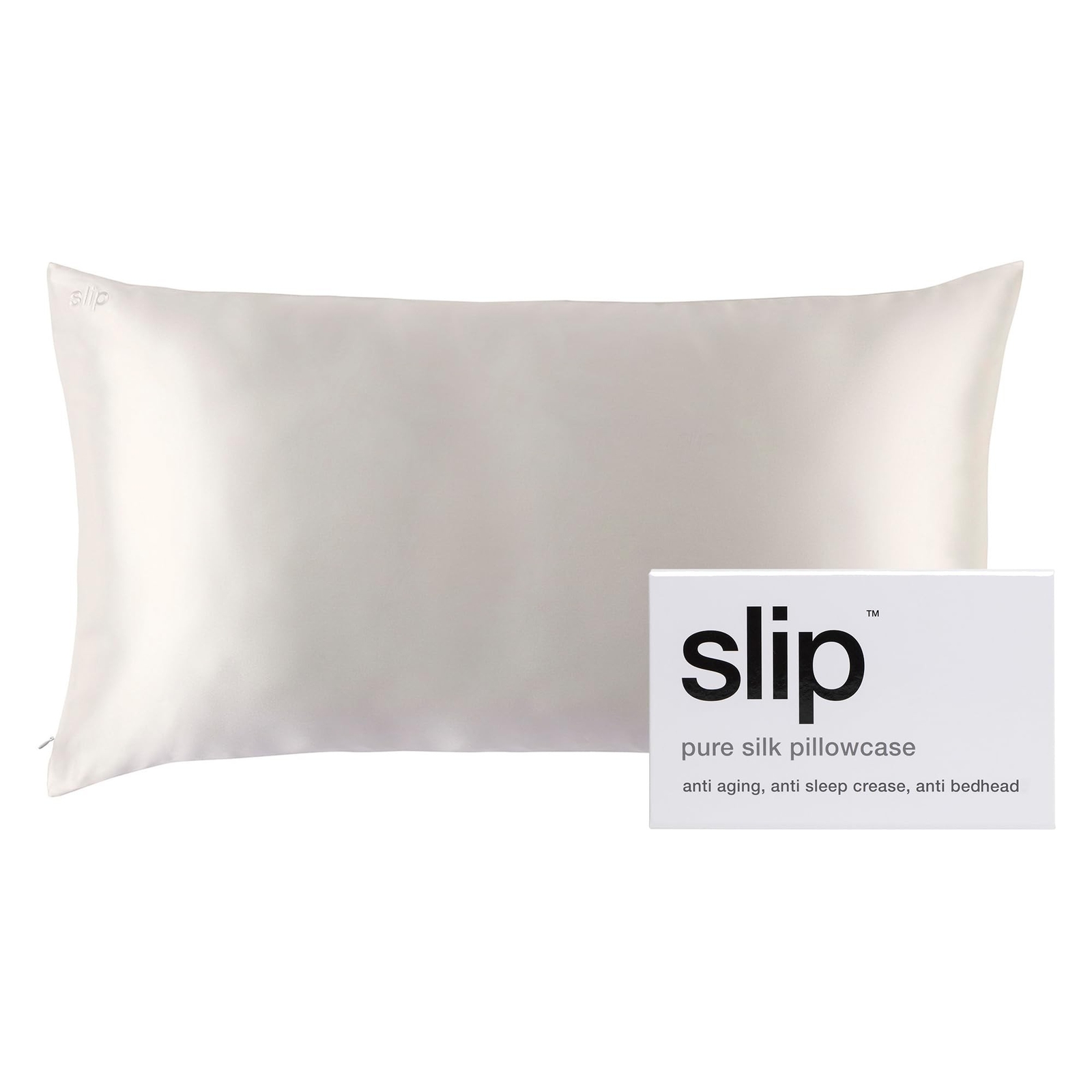 Slip Silk King Pillowcase, White (20