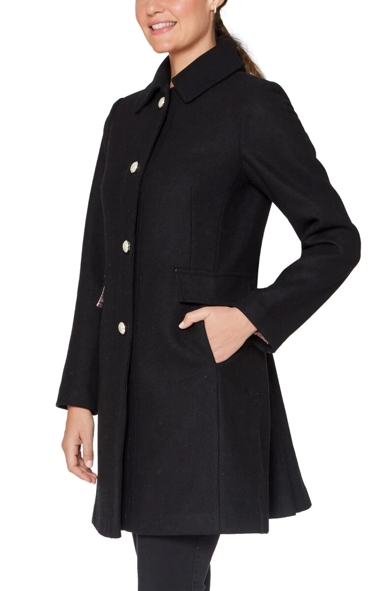 Kate Spade New York V6415 Womens Black Pearl Buttons Single Kate Spade New York V6415 Womens Black Pearl Buttons Single