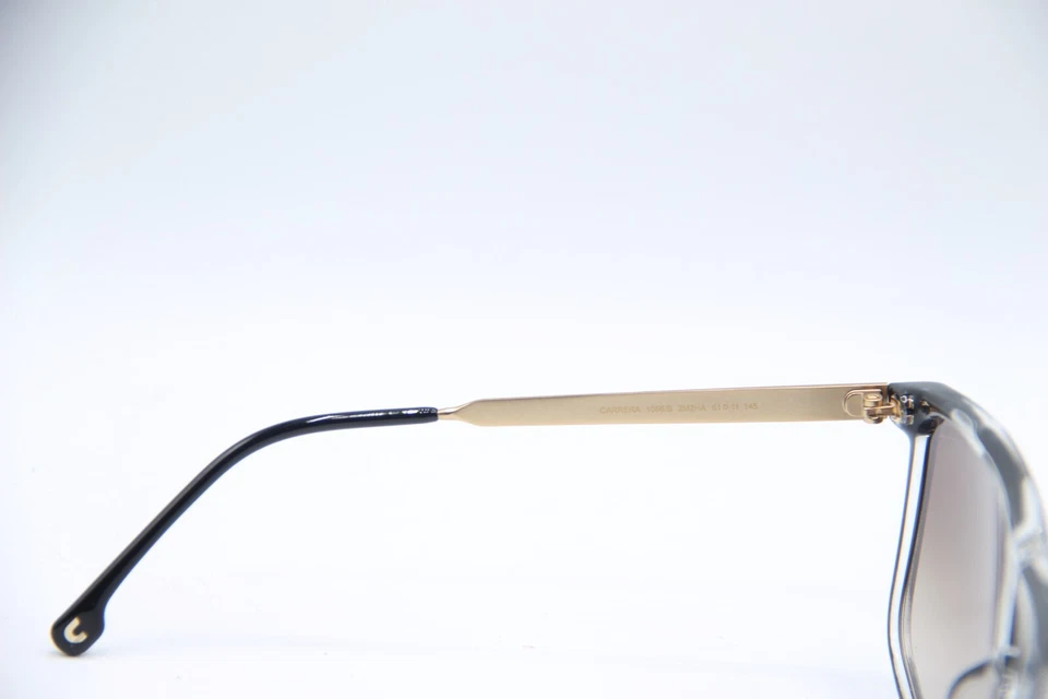 全新 Carrera 1056/S 2M2HA 透明黑色金色毕业正品太阳镜 61-11 — 第 3/4 张图片