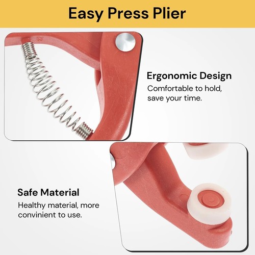 400Pcs Metal Sewing Buttons Press Stud Snap Fastener Kit Pliers Snap On Tool DIY - Picture 6 of 11