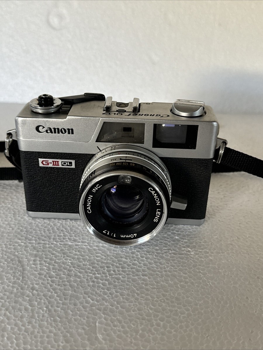 Canon Canonet QL17 G-Ⅲ G3 40mm f1.7 Canon Canonet QL17 GIII G3 40mm f1.7 Rangefinder Camera From