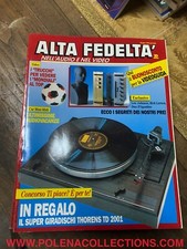 ALTA FEDELTA’ STEREO VINTAGE HI-FI GIUGNO 1990 GIRADISCHI MONDIALI CALCIO 